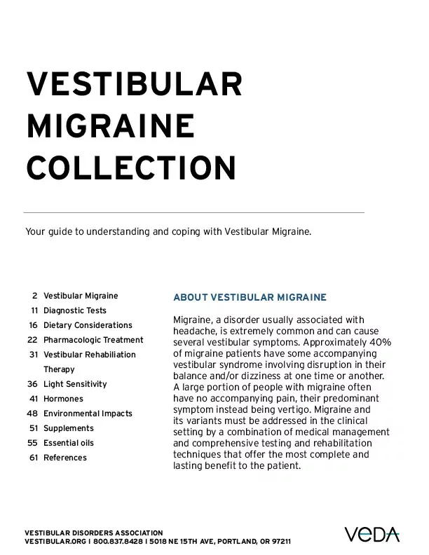 COVER Vestibular Migraine_Article Collection COVER Vestibular Migraine_Article Collection