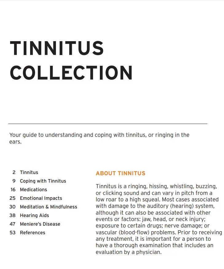 Tinnitus Article Collection Cover Tinnitus Article Collection Cover