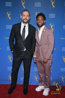 Kyle Russell at the Emmy's (left)