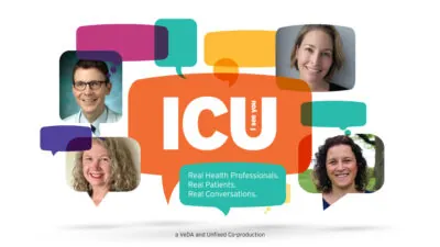 ICU Podcast logo: vestibular migraine